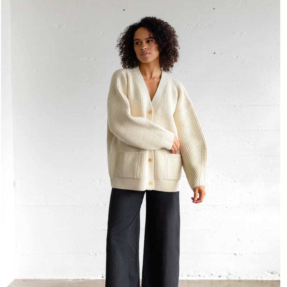 First Rite Maia Cardigan in 100% wool